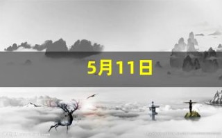 5月11日(5月11日有什么特殊意义)