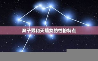 天蝎女和双子男(天蝎女和双子男配对指数是多少)