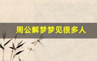 周公解梦梦见很多人(周公解梦梦见很多人排队)