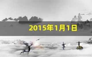 2015年1月1日(2015年1月1日五行缺什么)