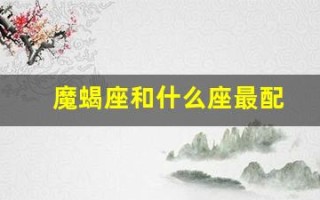 魔蝎座和什么座最配(摩羯座和哪个星座最配)